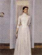 Claude Monet Portrait of Marguerite Khnopff oil painting on canvas